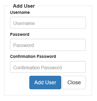 New User Screen
