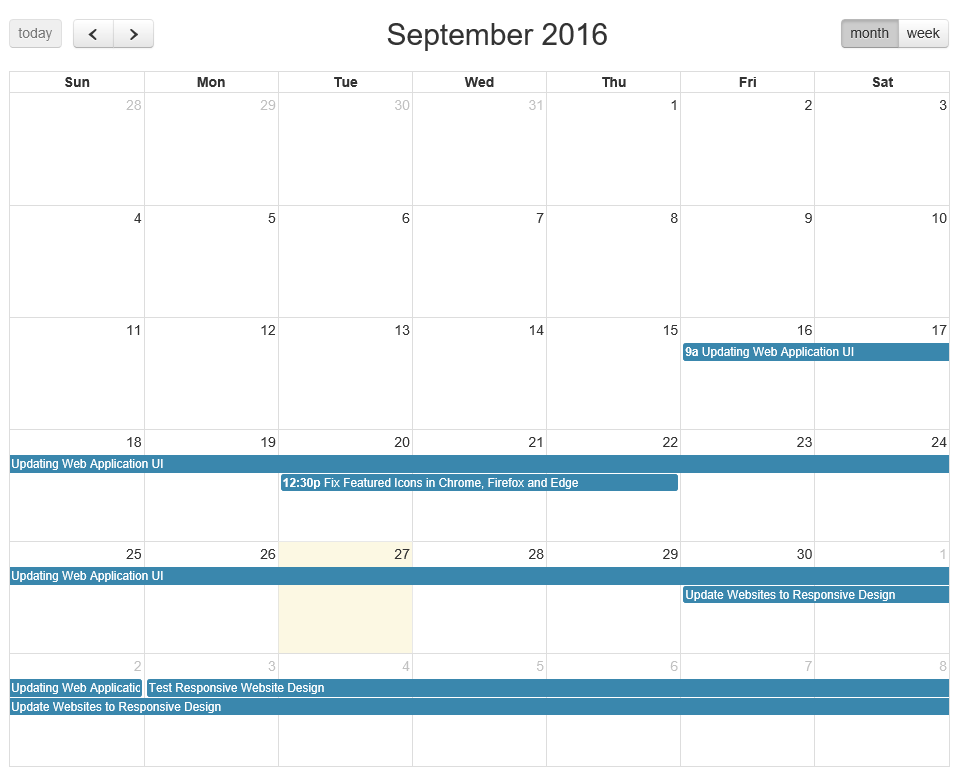 Full Calendar