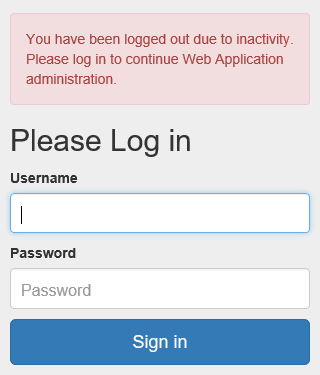 Inactivity Login