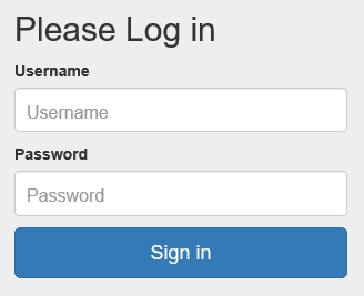 Login Screen